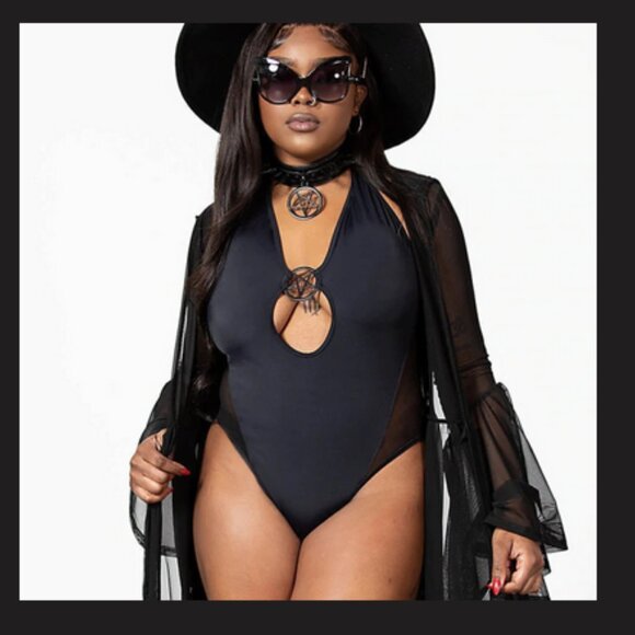 Killstar Dark Lyge Swimsuit New - Picture 1 of 14